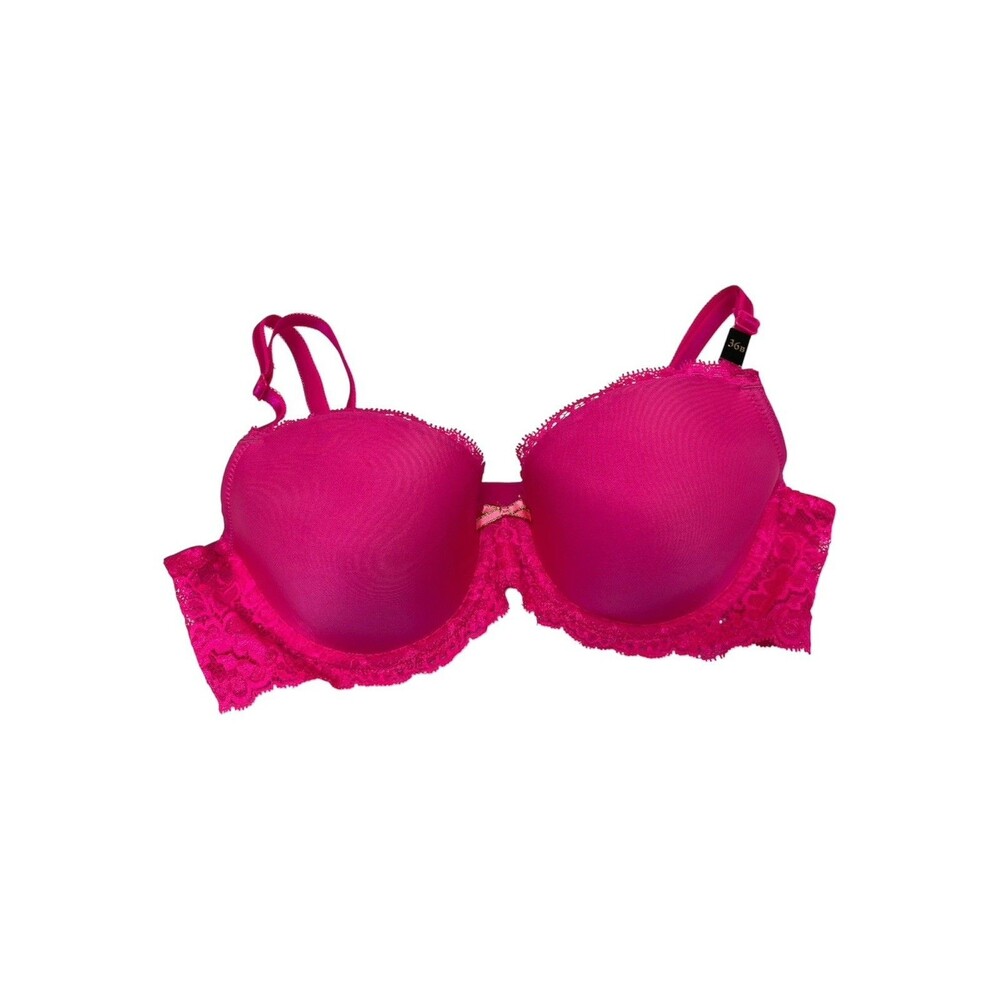 Victoria's Secret DREAM ANGEL Lined Demi Pink Lace Underwire Bra Size 36 B